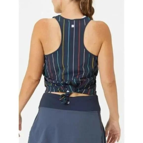 NWT FILA Women's Cross Court Tie Up Back Tank Top New - Picture 5 of 5